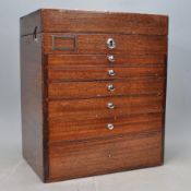MID 20TH CENTURY OAK DENTIST CABINET