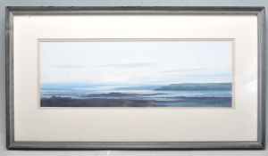 LAURENCE ROCHE - SIGNED MIXED MEDIA PAINTING OF A SEASCAPE