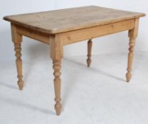 VINTAGE 20TH CENTURY FARMHOUSE PINE TABLE