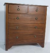1930’S TWO OVER THREE MAHOGANY CHEST OF DRAWERS