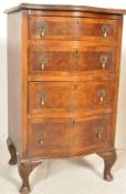 REGENCY REVIVAL WALNUT CHEST OF DRAWERS