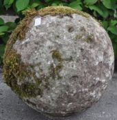 LATE 19TH CENTURY VICTORIAN STONE BALL