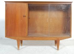 RETRO VINTAGE LATE 20TH CENTURY TEAK WOOD BOOKCASE