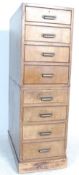 EARLY 20TH CENTURY FACTORY INDUSTRIAL OAK FILING CABINET