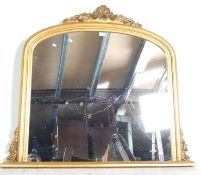 ANTIQUE STYLE REGENCY REVIVAL OVER MANTEL MIRROR