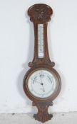EARLY 20TH CENTURY OAK BANJO BAROMETER