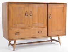 LUCIAN ERCOLANI ERCOL MODEL 366 BEECH AND ELM SIDEBOARD