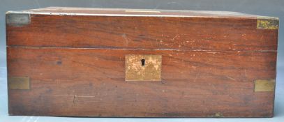 19TH CENTURY GEORGE III WALNUT WRITING SLOPE
