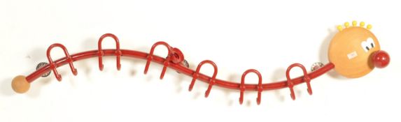 CONTEMPRORAY CHILDS SCHOOL / BEDROOM COAT RACK IN THE FORM OF A CATERPILLAR