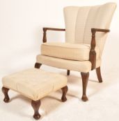 1940S QUEEN ANNE REVIVAL ARMCHAIR