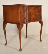 20TH CENTURY QUEEN ANNE REVIVIAL WALNUT LOWBOY.