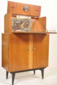 MID 20TH CENTURY TEAK WOOD VENEER DRINKS CABINET / COCKTAIL CABINET