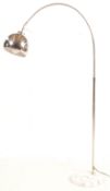 MANNER OF HARVEY GUZZINI - CHROME & MARBLE ARC LAMP
