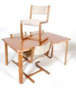 MID 20TH CENTURY DINING TABLE AND CHAIRS BY CLUB 8 DENMARK