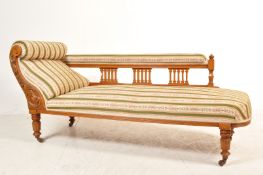 LATE 19TH CENTURY VICTORIAN MAHOGANY CHAISE LONGUE