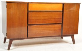 MID 20TH CENTURY TEAK WOOD VENEER SIDEBOARD CREDENZA