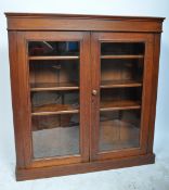 VICTORIAN 19TH CENTURY OAK LIBRARY BOOKCASE CABINET