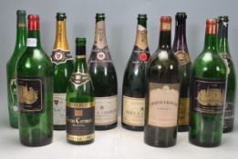 GROUP OF VINTAGE SHOP STOCK CHAMPAGNE BOTTLES