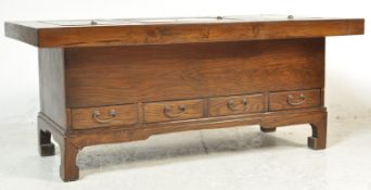 20TH CENTURY KOREAN ELM HARDWOOD COFFEE TABLE BBQ