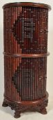 20TH CENTURY CHINESE HARDWOOD BAMBOO DRINKS CABINET