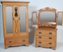 EARLY 20TH CENTURY ART DECO WALNUT BEDROOM SUITE