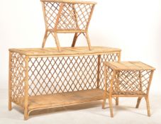 20TH CENTURY BAMBOO OCCASIONAL FURNITURE