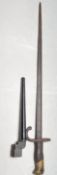 WWI FRENCH SINGLE BLADE BAYONET AND WWII BAYONET