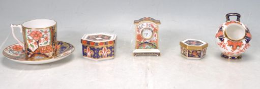 SIX PIECES OF ROYAL CROWN DERBY CERAMICS