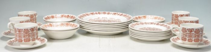 RETRO VINTAGE LATE 20TH CENTURY BROADHURST KATHIE WINKLE TEA SERVICE