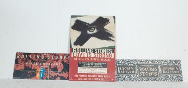 THE ROLLING STONES - ORIGINAL IN-STORE DISPLAY SIGNS