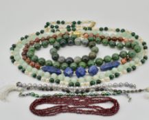 SELECTION OF GEMSTONE NECKLACES & BRACELETS