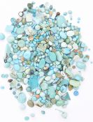 LOOSE GEMSTONES - QUANTITY OF MIXED TURQUOISE