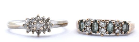 HALLMARKED 9CT GOLD PAIR OF RINGS