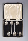 GEORGE V SILVER TEASPOONS BY WILLIAM SUCKLING