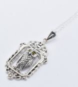 925 SILVER OWL PENDANT NECKLACE