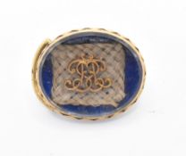 18TH CENTURY STUART CRYSTAL MOURNING SLIDE