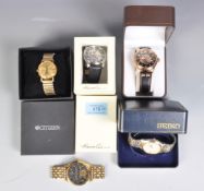 FIVE GENTLEMEN'S WRIST WATCHES