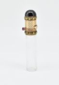 VICTORIAN GOLD AND GARNET SET SCENT BOTTLE