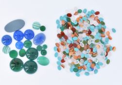 LOOSE GEMSTONES CARNELIAN, ROSE QUARTZ, AGATE, TURQUOISE