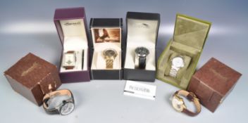 SIX GENTLEMEN'S WRIST WATCHES INCLUDING INGERSOLL AND RESERVER