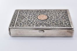 19TH CENTURY RUSSIAN SILVER CIGARETTE BOX