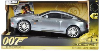 TOY STATE MADE JAMES BOND ASTON MARTIN V12 VANQUISH MOTORISED MODEL CAR