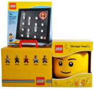 COLLECTION OF X3 ORIGINAL LEGO BRICKS STORAGE ITEMS