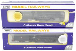 TWO ORIGINAL DAPOL N GAUGE MODEL RAILWAY LOCOMOTIVE ENGINES