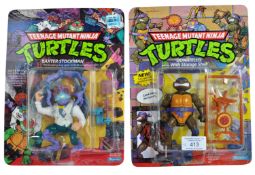TEENAGE MUTANT NINJA TURTLES - TWO VINTAGE ACTION FIGURES