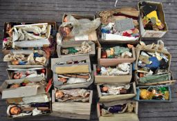 LARGE AND IMPRESSIVE COLLECTION OF VINTAGE PUPPETS & ACCESSORIES