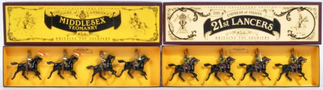 TWO ORIGINAL VINTAGE BRITAINS LEAD TOY SOLDIERS