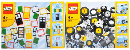LEGO SETS - LEGO BASIC - 6117 / 6118 - DOORS WINDOWS WHEELS