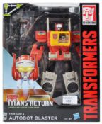 TRANSFORMERS - TITANS RETURN - AUTOBOT BLASTER BOXED ACTION FIGURE