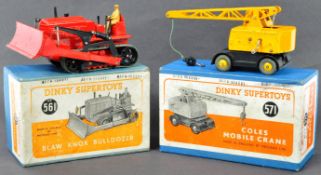 DINKY SUPERTOYS - X2 VINTAGE CONSTRUCTION THEMED MODELS